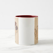 EGON SCHIELE ZWEIFARBIGE TASSE (Mittel)