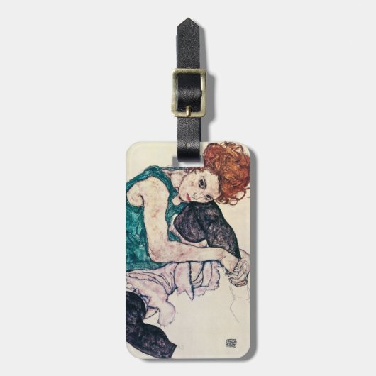 EgonSchiele Sitzfrauen-Gepäckanhänger Gepäckanhänger (Vorderseite vertikal)