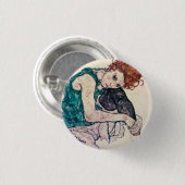 EgonSchiele Sitzfrauen-Knopf Button (Vorne & Hinten)