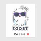 Egost Funny Halloween Ego Ghost Pun Aufkleber (Blatt)