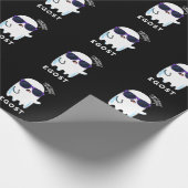 Egost Funny Halloween Ego Ghost Pun Dark BG Geschenkpapier (Ecke)