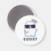 Egost Funny Halloween Ego Ghost Pun Magnet (Vorderseite/Rückseite)