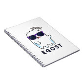 Egost Funny Halloween Ego Ghost Pun Notizblock (Rechte Seite)