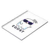 Egost Funny Halloween Ego Ghost Pun Notizblock (Linke Seite)