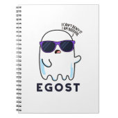 Egost Funny Halloween Ego Ghost Pun Notizblock (Vorderseite)