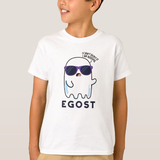 Egost Funny Halloween Ego Ghost Pun T-Shirt (Vorderseite)