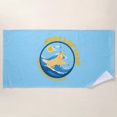 EGRC Surfs Up Beach Towel Strandtuch (Vorderseite)