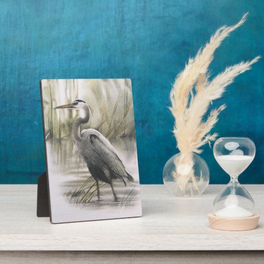 Egret 12x18 Canvas Print Fotoplatte (Seite)