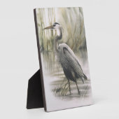 Egret 12x18 Canvas Print Fotoplatte (Seite)