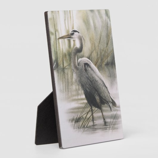 Egret 12x18 Canvas Print Fotoplatte (Seite)