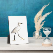 Egret am Strand Fotoplatte (Seite)