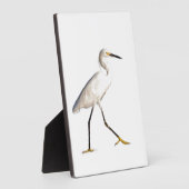 Egret am Strand Fotoplatte (Seite)