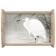 Egret Asian Art Coastal Bird