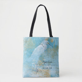 Egret Beach Vacacation House Tote Bag Tasche