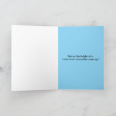 Egret Belated Birthday Karte (Innenseite)