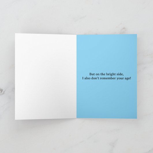 Egret Belated Birthday Karte (Innenseite)