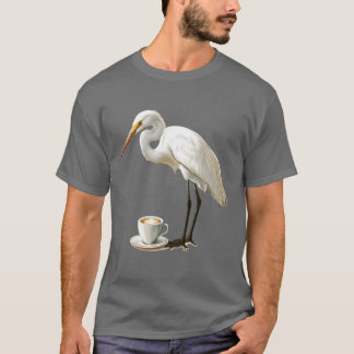 Egret Bird-Jungenfamilie T-Shirt