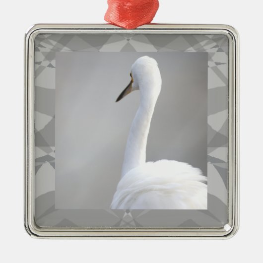 Egret Bird Photo Ornament (Vorne)