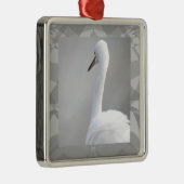 Egret Bird Photo Ornament  Aus Metall (Rechts)