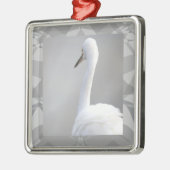 Egret Bird Photo Ornament  Aus Metall (Links)