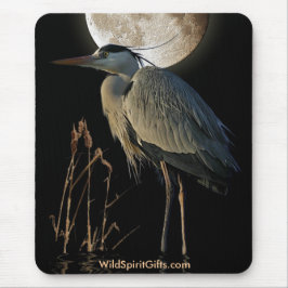 EGRET - BLUE HERON Mousepad Serie