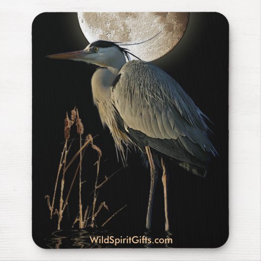 EGRET - BLUE HERON Mousepad Serie (Vorne)