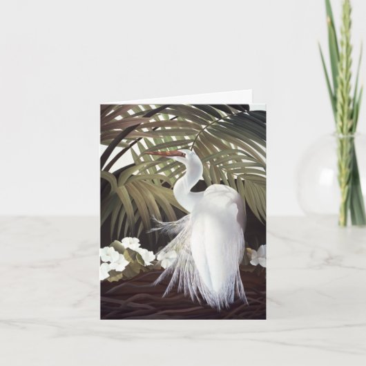 Egret Card Dankeskarte (Vorderseite)