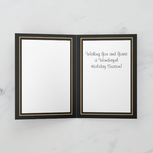 Egret Christmas Feiertagskarte (Innenseite)