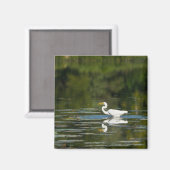 Egret Fish Fest Magnet (Vorderseite/Rückseite)