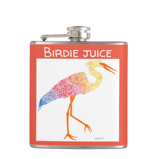 Egret Flasche Flachmann (Vorderseite)