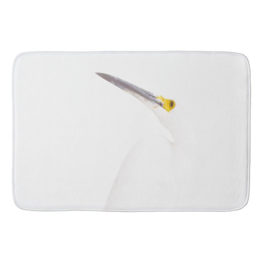 Egret-Headshot Badematte (Vorderseite)