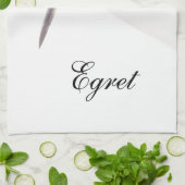 Egret-Headshot Handtuch (Gefaltet)