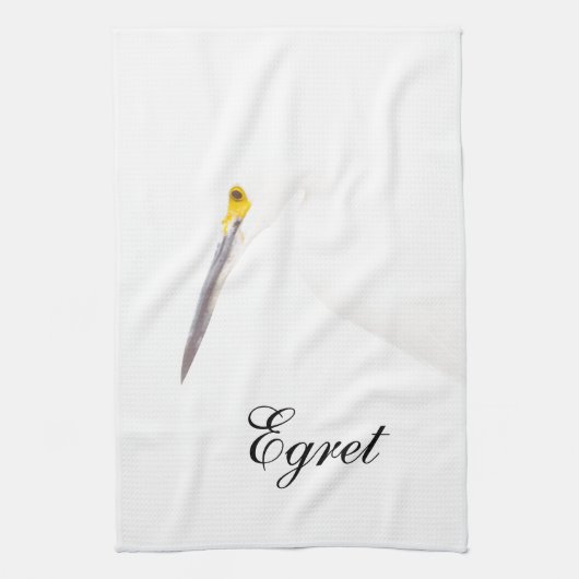 Egret-Headshot Handtuch (Vertikal)