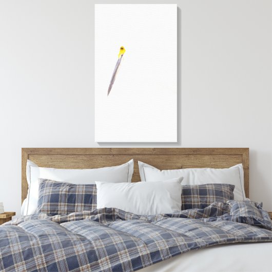 Egret-Headshot Leinwanddruck (Insitu (Schlafzimmer))