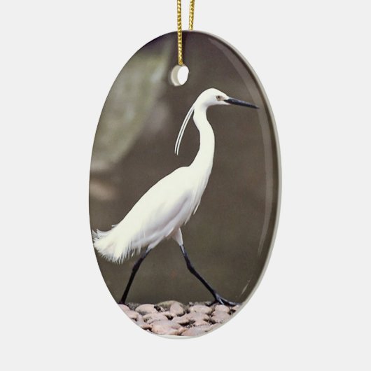 Egret Holiday Ornament (Links)
