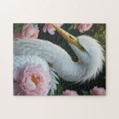 Egret im Garten Puzzle (Horizontal)