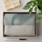 Egret in der Nebeldekoupage Seidenpapier (Geschenk)