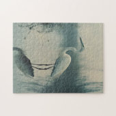Egret in Nebel Puzzle (Horizontal)