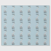 Egret Lucky Bird Geschenkpapier (Flach)