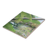 Egret on Pond Fliese (Seite)