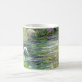 Egret on Pond Kaffeetasse (Mittel)