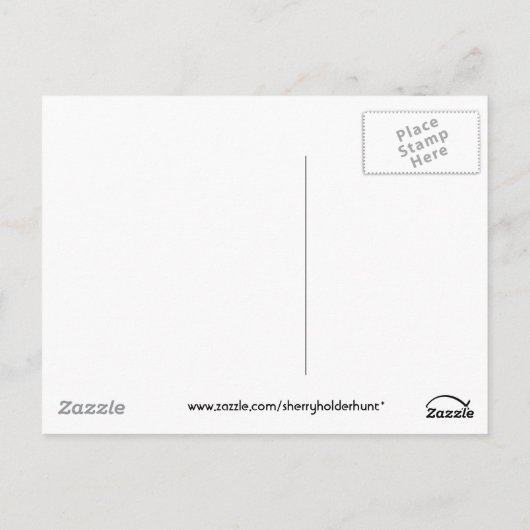 Egret Postkarte (Rückseite)