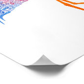 Egret Print Poster (Ecke)