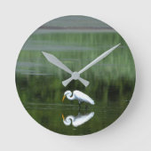 Egret Reflection Acrylwand Uhr (Vorderseite)