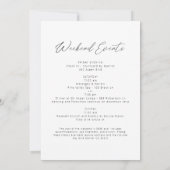 EGRET Rustikales blaues Winterpine Bachelorette Einladung (Rückseite)