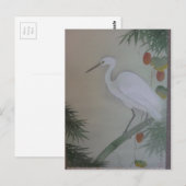 Egret Scroll von Hishida Shunso Postkarte (Vorne/Hinten)