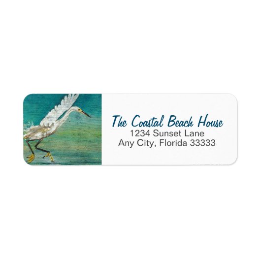 Egret Shorebird zur Wassermalerei (Vorne)