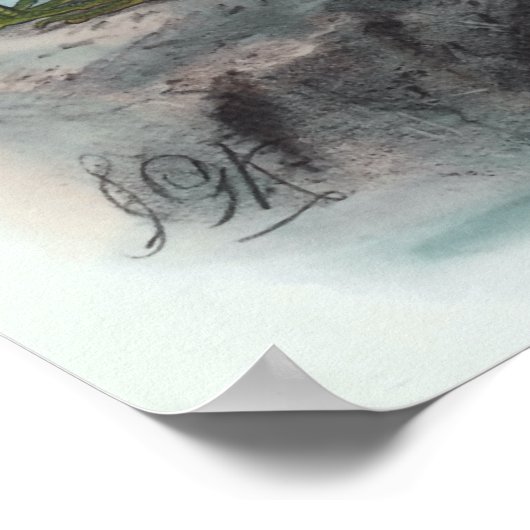 Egret und Heron Poster (Ecke)