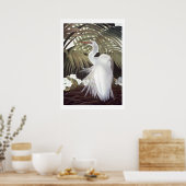 Egret und Palms Poster (Küche)