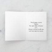 Egret white bird wilde Lawyer Danke Karte (Innenseite)